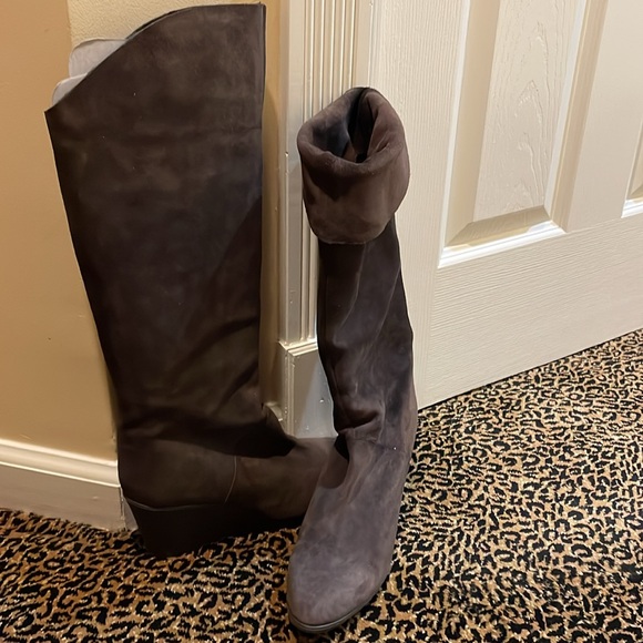 KORS Michael Kors tall brown suede boot size 9 - Picture 3 of 12